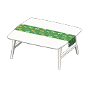 Animal Crossing Items Nordic table Butterflies Fabric White