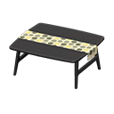 Animal Crossing Items Nordic table Dots Fabric Black