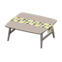 Animal Crossing Items Nordic table Dots Fabric Gray