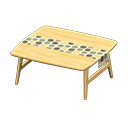 Animal Crossing Items Nordic table Dots Fabric Light wood