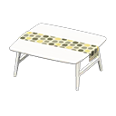 Animal Crossing Items Nordic table Dots Fabric White