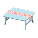 Animal Crossing Items Nordic table Flowers Fabric Blue