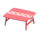 Animal Crossing Items Nordic table Flowers Fabric Red