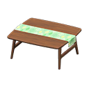 Animal Crossing Items Nordic table Leaves Fabric Dark wood