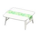 Animal Crossing Items Nordic table Leaves Fabric White