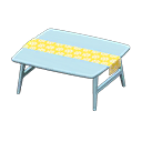 Animal Crossing Items Nordic table Little flowers Fabric Blue