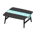 Animal Crossing Items Nordic table Raindrops Fabric Black