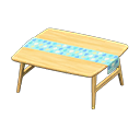 Animal Crossing Items Nordic table Raindrops Fabric Light wood