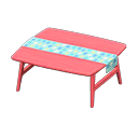 Animal Crossing Items Nordic table Raindrops Fabric Red