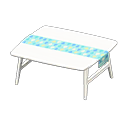 Animal Crossing Items Nordic table Raindrops Fabric White