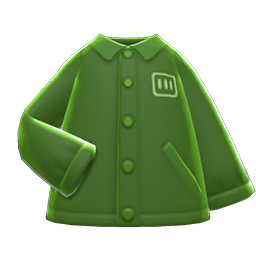 Animal Crossing Items Nylon Jacket Green