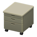 Animal Crossing Items Office cabinet Gray