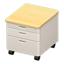 Animal Crossing Items Office cabinet Ivory & wood