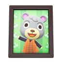 Animal Crossing Items Olive'S Photo Dark Wood