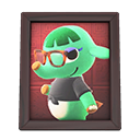 Animal Crossing Items Opal'S Photo Dark Wood