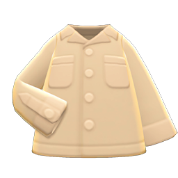 Animal Crossing Items Open-collar Shirt Beige