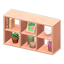 Animal Crossing Items Open wooden shelves Flowers photo Framed photo Pink