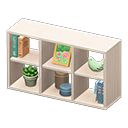 Animal Crossing Items Open wooden shelves Flowers photo Framed photo White