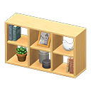 Animal Crossing Items Open wooden shelves Monochrome photo Framed photo Natural