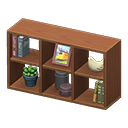 Animal Crossing Items Switch Open wooden shelves