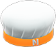 Animal Crossing Items Switch Orange cook cap with logo