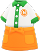 Animal Crossing Items Switch Orange fast-food uniform