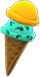 Animal Crossing Items Switch Orange-mint cone