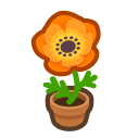 Animal Crossing Items Switch Orange-windflower Plant