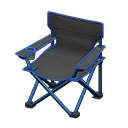 Animal Crossing Items Outdoor folding chair Black Seat color Blue