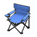 Animal Crossing Items Outdoor folding chair Blue Seat color Black