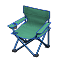 Animal Crossing Items Outdoor folding chair Green Seat color Blue