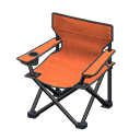 Animal Crossing Items Outdoor folding chair Orange Seat color Black