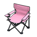 Animal Crossing Items Outdoor folding chair Pink Seat color Black