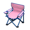 Animal Crossing Items Outdoor folding chair Pink Seat color Blue