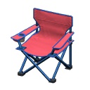 Animal Crossing Items Outdoor folding chair Red Seat color Blue