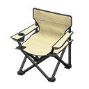 Animal Crossing Items Outdoor folding chair White Seat color Black