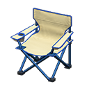 Animal Crossing Items Outdoor folding chair White Seat color Blue