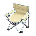 Animal Crossing Items Outdoor folding chair White Seat color Silver