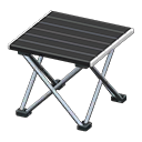 Animal Crossing Items Outdoor folding table Black Tabletop color Silver