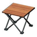 Animal Crossing Items Outdoor folding table Brown Tabletop color Black