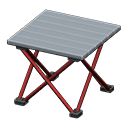 Animal Crossing Items Outdoor folding table Silver Tabletop color Red