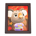 Animal Crossing Items Ozzie'S Photo Dark Wood