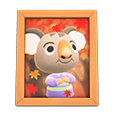 Animal Crossing Items Ozzie'S Photo Natural Wood