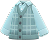 Animal Crossing Items Switch Pale blue checkered sweater vest