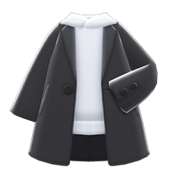 Animal Crossing Items Parka Undercoat Black