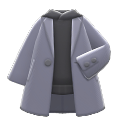 Animal Crossing Items Parka Undercoat Gray