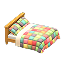 Animal Crossing Items Patchwork bed Colorful