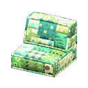 Animal Crossing Items Patchwork sofa chair Leaves