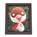 Animal Crossing Items Peck'S Photo Dark Wood