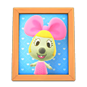 Animal Crossing Items Penelope'S Photo Natural Wood